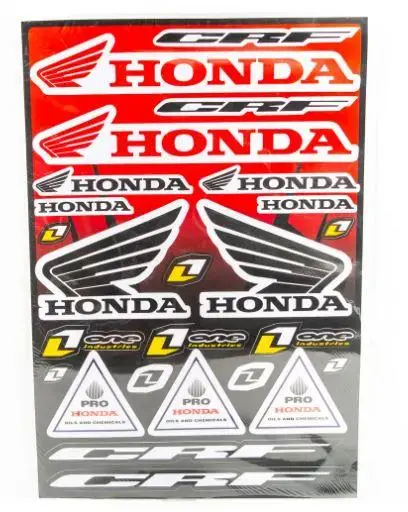 Наклейки набор D6027 Honda red